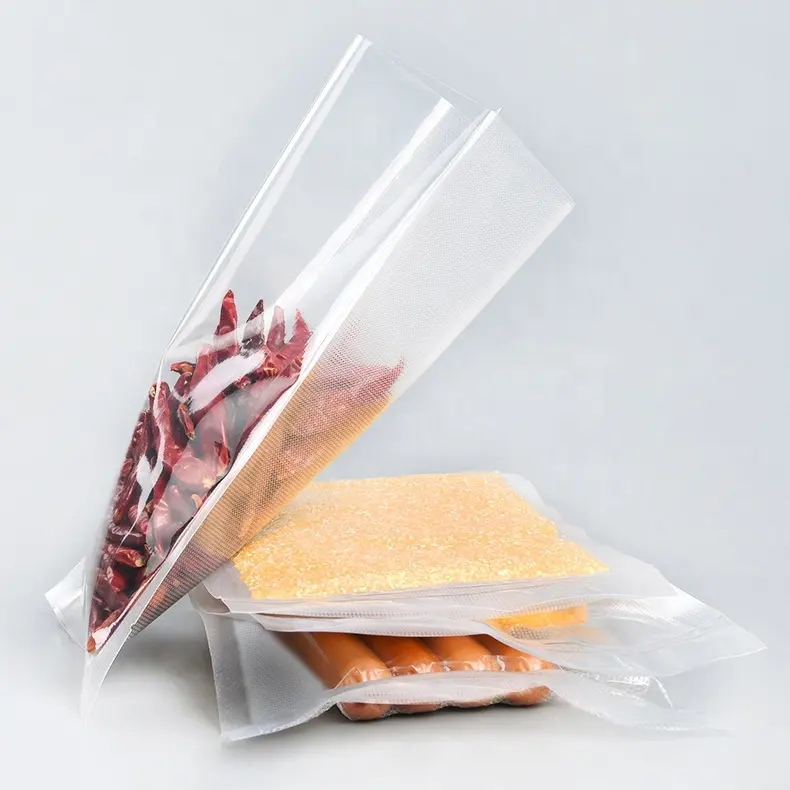 Custom Size Emboss Food Vacuum Bag Storage Bags For Vacuum Sealer, Textured Nylon Vacuum Sealer Bags
