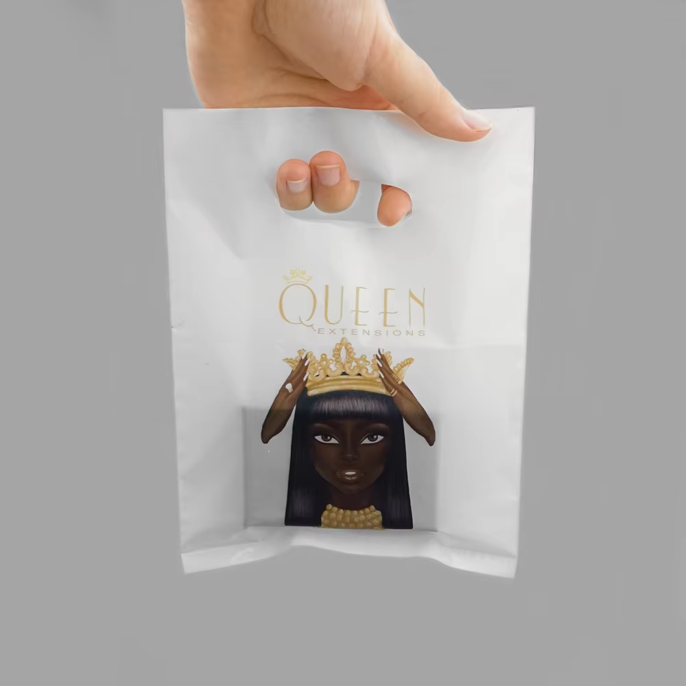 Wholesale Die Cut Eco-Friendly Custom Design Shopping Gravure Printing Plastic Bags With Logo