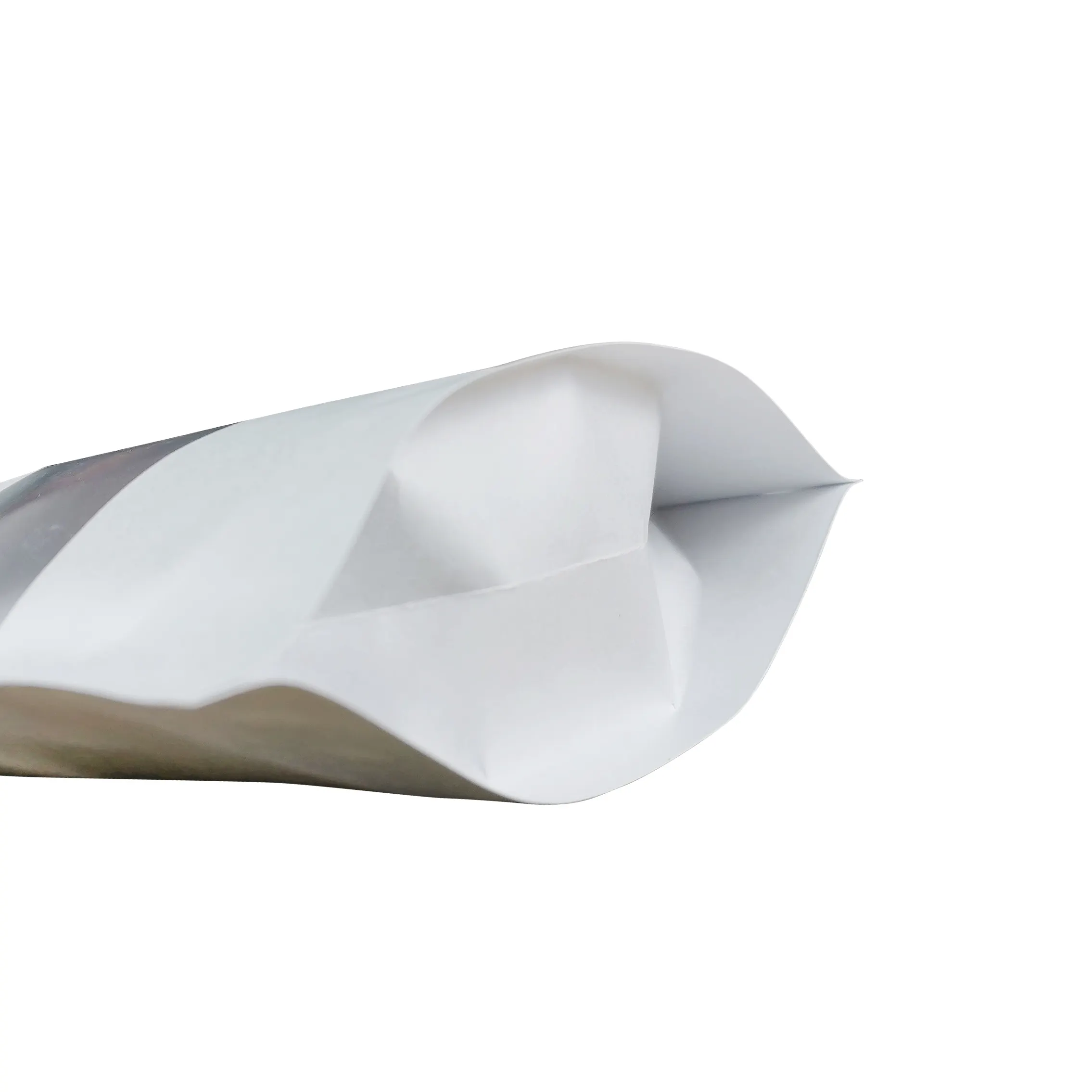 Brown White Kraft Paper Bags with Zipper Stand Up Bottom Pouch Food Packaging Bag with Window