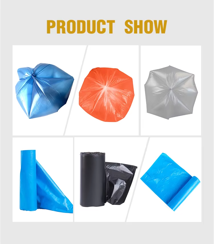 Custom plastic construction industrial heavy duty garbage trash bags pe 13 60 gallon kitchen dustbin rubbish garbage trash bags