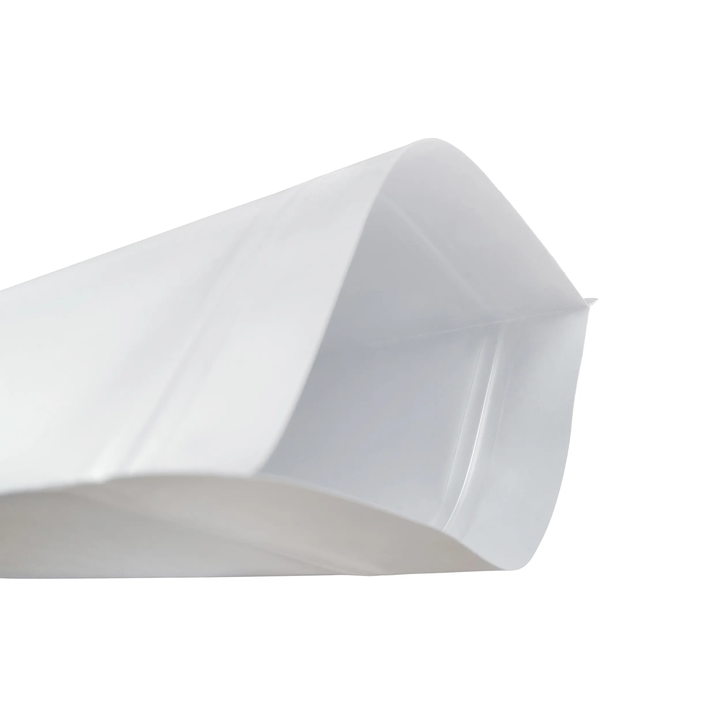 Brown White Kraft Paper Bags with Zipper Stand Up Bottom Pouch Food Packaging Bag with Window