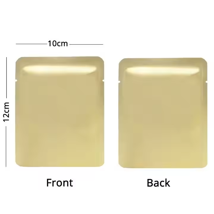 Matte color Mylar Bags Aluminum Foil Stand Up Pouch Ziplock Snack Food Bag aluminum packaging