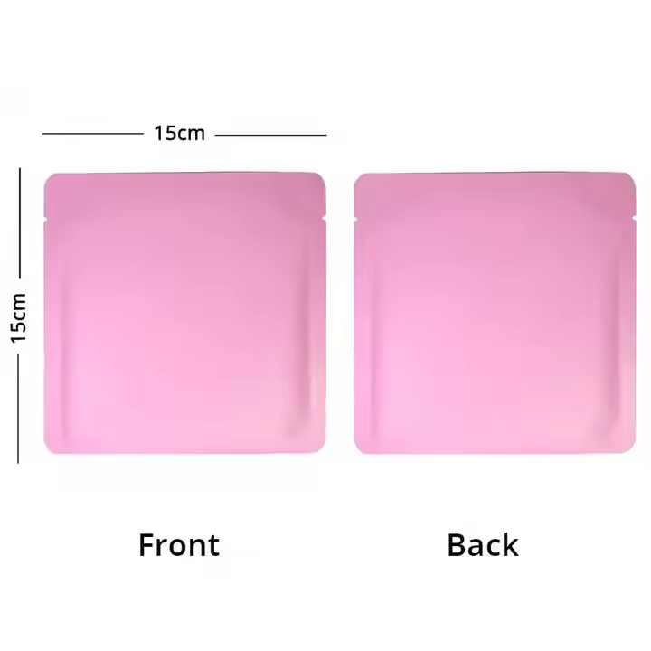 Matte color Mylar Bags Aluminum Foil Stand Up Pouch Ziplock Snack Food Bag aluminum packaging