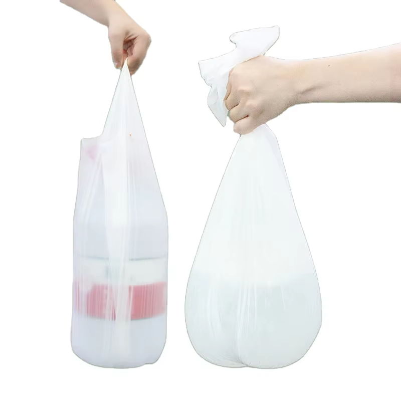 Eco Green T Shirt Plastic Bag.Biodegradable Shopping Bags.Thank You Bags