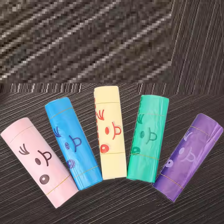 Smiley Face Wafer Bag Small Medium Large Convenience Bag Supermarket Shopping Plastic Portable Plastic Bags