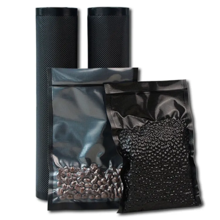 Vacuum Bag Textured and Embossed Food Saver Vacuum Sealer Bags Transparent/black Vacuum Bag