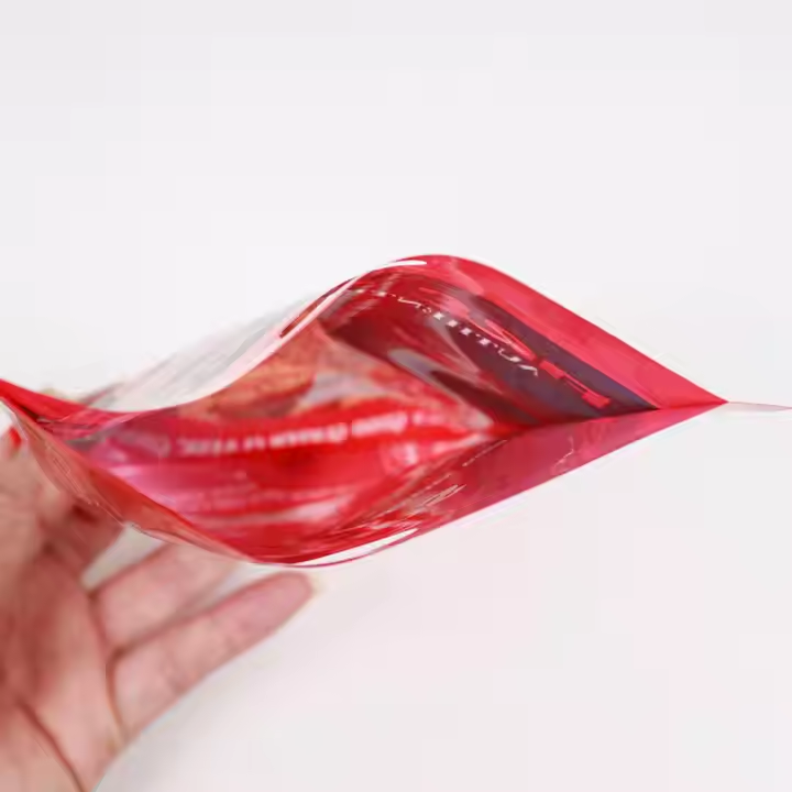 Customized Meat Dumplings Seafood Potato French Fries Vegetable Frozen Vacuum Food Packaging Bag PE Heat Seal Gravure Printing