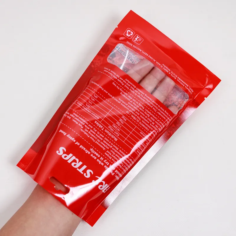 Customized Meat Dumplings Seafood Potato French Fries Vegetable Frozen Vacuum Food Packaging Bag PE Heat Seal Gravure Printing