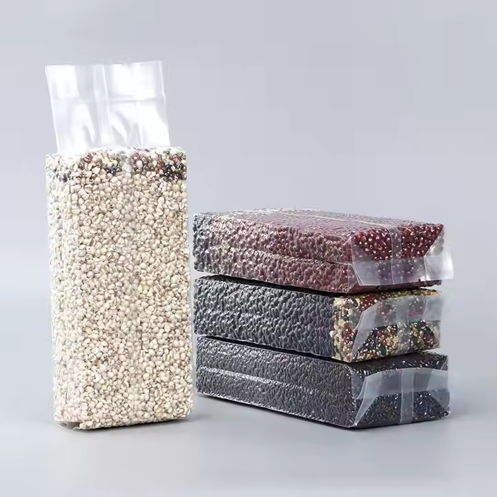 Transparent PA/PE Plastic Vacuum Bags/Food Vacuum Packing Pouch Rice Brick Bag Food Vacuum Rice Bag