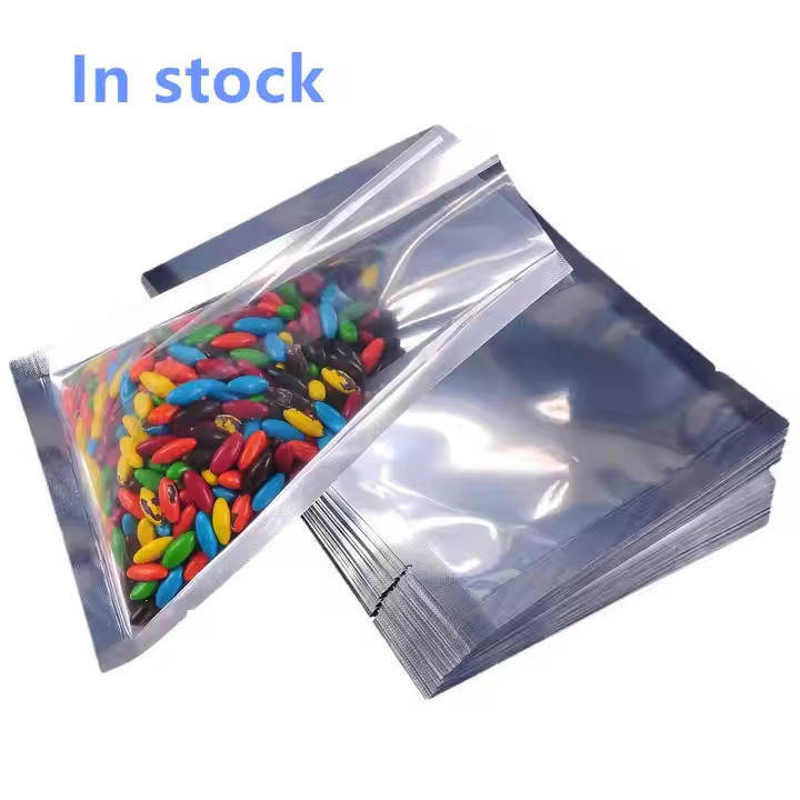 Transparent Window Self-sealing Yin and Yang Bags Front Aluminum Foil Vacuum Packing Bags Vacuum Food Packaging Bag