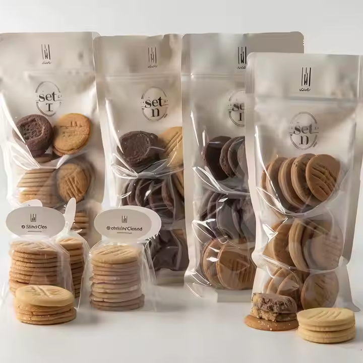 Custom Printed Food Ziplock Snack Stand up Zip Lock Pouch Printed Plastic Holographic Packaging Bag