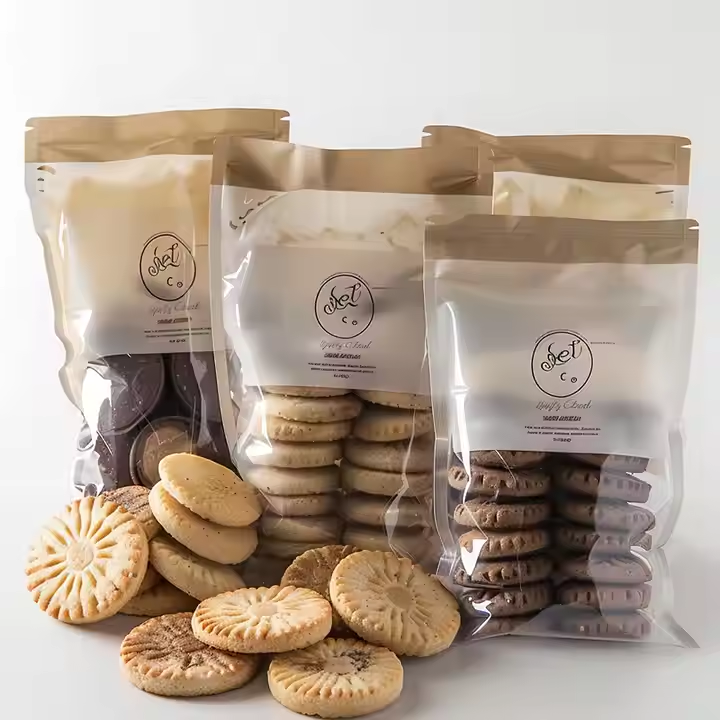 Custom Printed Food Ziplock Snack Stand up Zip Lock Pouch Printed Plastic Holographic Packaging Bag