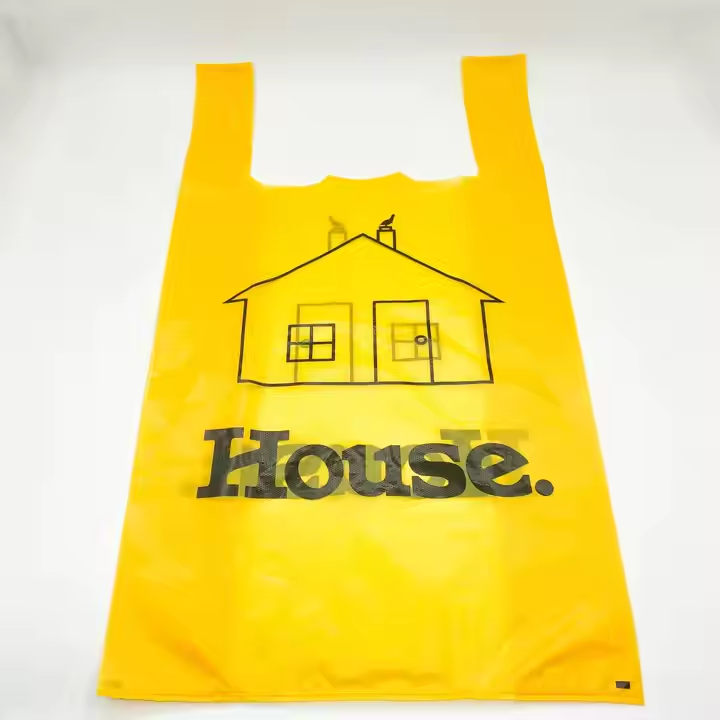 Hebeimili-Wholesale cheap t-shirt plastic bags roll with logo HDPE plastic custom size biodegradable supermarket tote bags