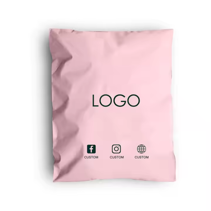 Hebeimili-Custom Design Eco-friendly Pink Co-Ex LDPE Poly Mailers Shipping Envelopes Mailing Bag for Clothing