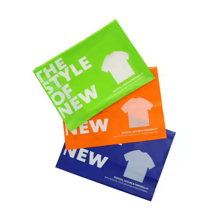 Hebeimili-Custom Printing logo Eco-friendly Resealable Plastic Zipper Ziplock Package Bags With Zipper for Clothes Clothing Packaging Bags